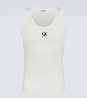 Loewe Anagram cotton-blend jersey tank top