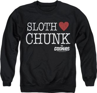 Gildan The Goonies Sloth Heart Chunk Adult Crewneck Sweatshirt