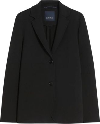 Max Mara Blazers - Dames - Blazers - Zwart - XS - Leer - Jassen