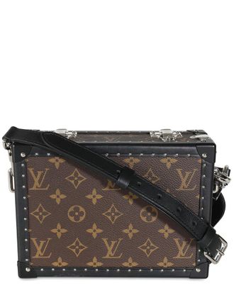 Louis Vuitton Brown Coated Canvas Clutch Box (Authentic Pre-Loved)
