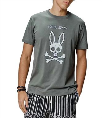 Psycho Bunny Adler Graphic Tee In Olive