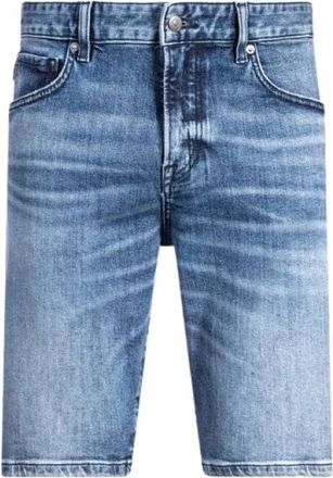 HUGO BOSS Denim Shorts - Heren - Denim shorts - Blauw - W32 - Denim - Korte Broeken