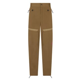 Diesel Slim-fit Trousers, male, Brown, Size: W30 Pants in mixed cotton workwear style