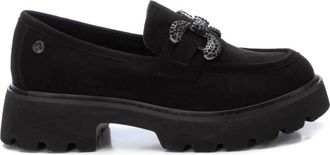 Xti Womens Moccasins Shoes In Black