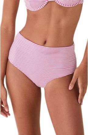 Andie Swim High Waist Bikini Bottoms in Bloom at Nordstrom, Size X-Large