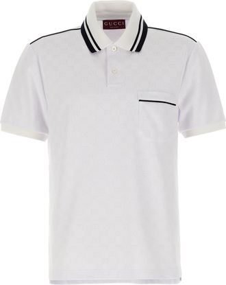 Gucci Gg Jacquard Polo Shirt