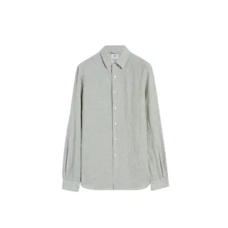 Aspesi Heren, Overhemden, Groen, Maat: 2XL Linnen