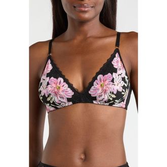 Kilo Brava Lace Bralette in Printed Primrose at Nordstrom, Size Xx-Large