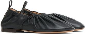 Mansur Gavriel Ruched Ballerina Flat in Black at Nordstrom, Size 11.5Us