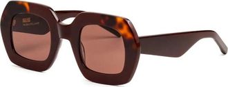 Kaleos Mountains 002 Zonnebrillen - Dames - Zonnebrillen - Bruin - 48 MM - Accessoires