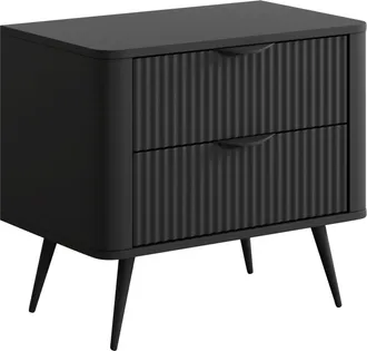 Mirjan24 Mobilier1 - Mesilla De Noche Versoe 106, Grafito, N&uacute;mero De Cajones: 0, N&uacute;mero De Puertas: 0, 56x64x38cm, Mdf, Aglomerado Laminado
