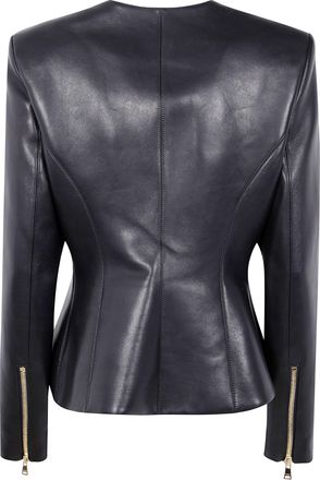 Balmain Zipped Lambskin Basque Jacket