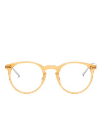Oliver Peoples Orrison bril met rond montuur - Geel