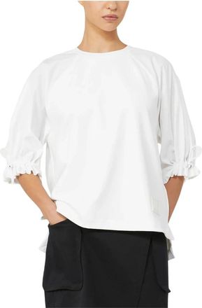 Max Mara Dames, Blouses & Shirts, Wit, Maat: XS Katoen