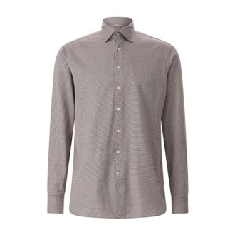 Stenstr&ouml;ms Casual Shirts - Heren - Casual Overhemden - Grijs - 2XL - Katoen - Overhemden