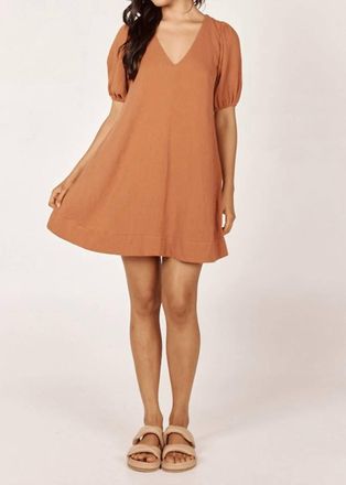 Girl And The Sun Isadora Mini Dress In Hazelnut