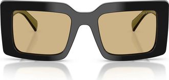 Prada Sunglasses Prd01 S 03 K10 R Black/Yellow Women