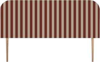 Really Nice Things Cabecero tapizado terciopelo a rayas 160x97cm