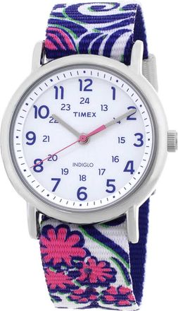 Timex Weekender Quartz White Dial Ladies Watch TW2P90200