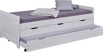 Inter Link SAS letto per bambini ragazzi 90X200 desert rain 3+1 cassetti cm98x63x205 bianco