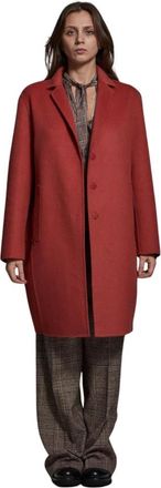 Manila Grace Stijlvolle Jas voor Vrouwen - Dames - Mantel - Rood - XS - Jassen