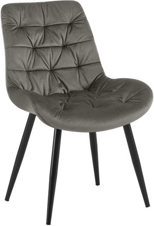 Clp Silla De Comedor De Terciopelo Rossford Antracita
