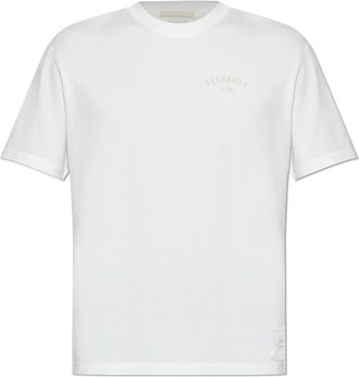 Eleventy T-shirt met logo-opdruk - Heren - T-shirts - Wit - M - Katoen - Tops