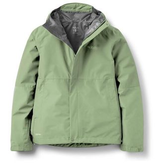 RAB Downpour Jacket Regenjacke f&uuml;r Damen | gr&uuml;n