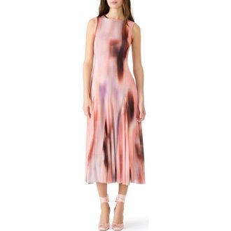 Steve Madden Marenne Pleated Midi Dress in Dusty Rose at Nordstrom, Size X-Small