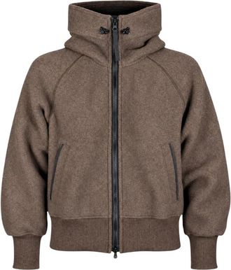 Canada Goose Chilliwack Fleece Bomber Black Disc - Dames - Winterjassen - Bruin - S - Wol - Jassen