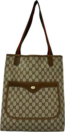 Gucci Pre-owned Gucci GG Supreme Web Tote Ladies 120.02.003
