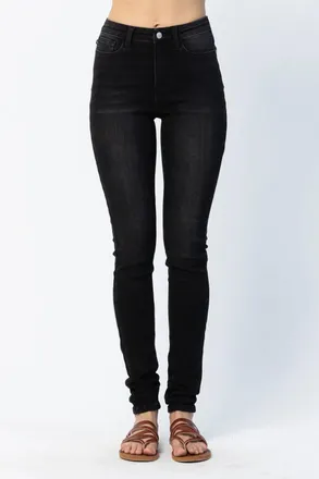 Judy Blue Womens High Waist Skinny Jean In Black