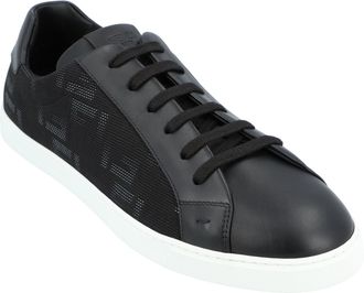 Fendi Womens FF Flash Sneakers Black Canvas - Size UK 9