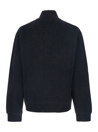 Dsquared2 Logo-Embroidered Half-Zip Sweatshirt - Black