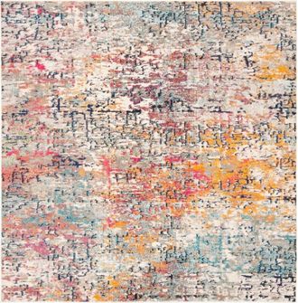 Safavieh Alfombra gris/rosa/multicolore 201 x 201 cm