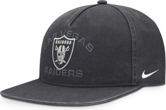 Nike Las Vegas Raiders Primetime Pro Nike Mens NFL Adjustable Hat in Grey | NF5706F8D-6CZ