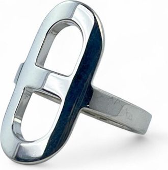Herm&egrave;s Silver Band Ring (Pre-Owned)