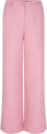 Ydence Leona Tall Broek - Dames - Wijde Broeken - Roze - M - Broeken