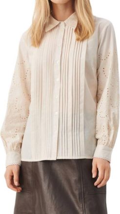 Part Two Carole Blouse In Whitecap Gray