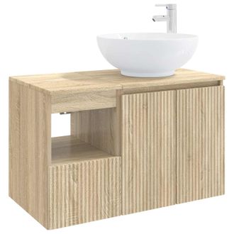 vidaXL Juego De Muebles De Ba&ntilde;o 2 Uds. Roble Sonoma Vidaxl