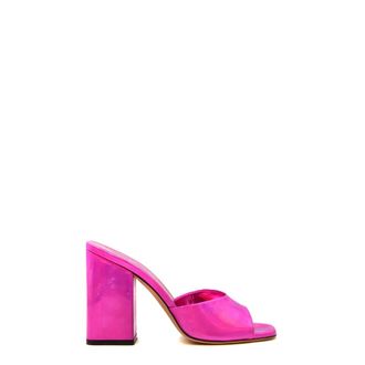 PARIS TEXAS Heeled Mules, female, Pink, Size: 7 US Heeled Mules