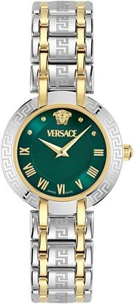 Versace Antlia Bracelet Watch, 34mm in Two Tone at Nordstrom