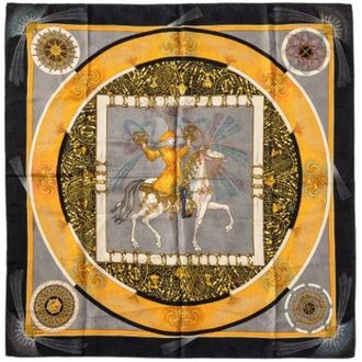 Herm&egrave;s Pre-owned Foulard en Soie Feux Dartifice - - Pre-owned - Donna - Multicolore - ONE SIZE