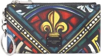 Dolce & Gabbana Pre-owned Wallets, male, Multicolor, Size: ONE SIZE Pre-owned Leather Coin Card Case