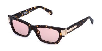 Police SPLR96E INVICTUS 2 02BU Womens Sunglasses Tortoiseshell Size 53