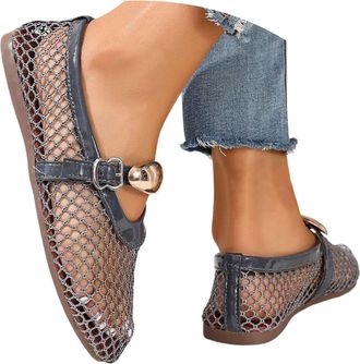 Generic Womens Casual Shoes for Daily Wear Breathable Lightweight Slip-On Comfort Leatherette Sole Everyday Footwear for Women (Grey, 3.5)