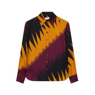 Pucci Shirt - Dames - Blouses & Shirts - Veelkleurig - Maat: M Zijde