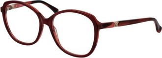 Max Mara Stijlvolle Burgundy Dames Optische Monturen - Dames - Brillen - Rood - ONE Size - Accessoires
