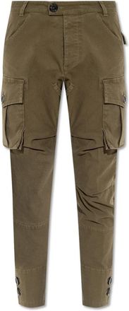 Dsquared2 Cargo Broek - Dames - Broeken - Groen - S - Katoen - Broeken