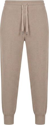 Moorer Elegante en comfortabele joggingbroek - Dames - Sweatpants - Beige - 3XS - Katoen - Broeken